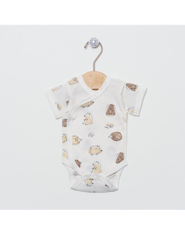 Susiaučiamas smėlinukas trumpom rankovytėm, siūlės išorėje "Alessio". 56cm