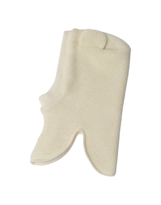 Šalmukas su ausytėmis, merino vilna. 44-52 cm.