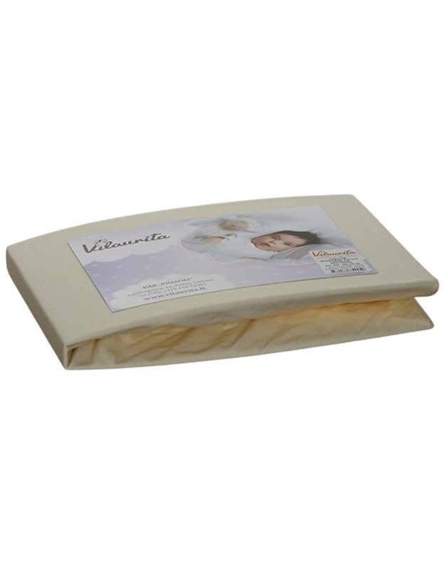 Paklodė su guma, ekologiška medvilnė. 60x120cm