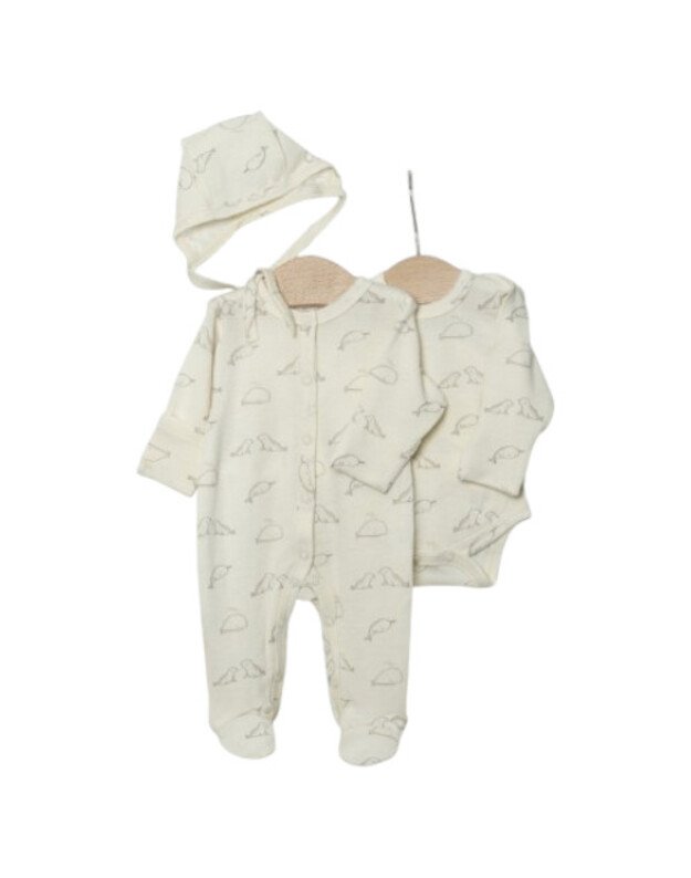 Kraitelė "Kerry", merino vilna, 3 dalys. 50-62 cm.