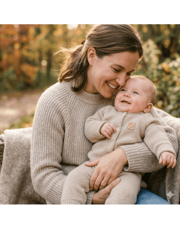 Merino vilnos kombinezonas kūdikiui. 62-74 cm