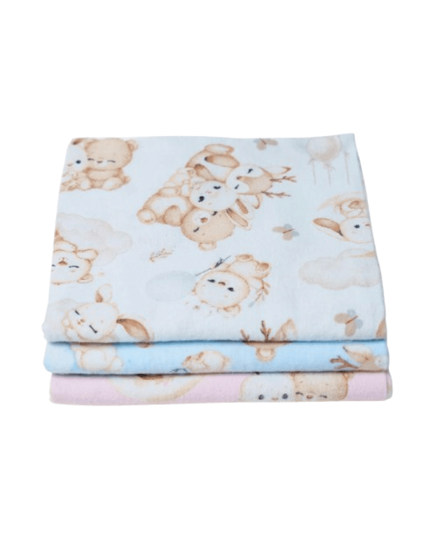 Spalvotas flanelinis vystyklas.  80x90 cm. 