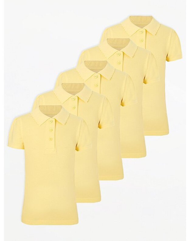 Polo marškinėliai mergytėms. 6-7m., 122 cm., 7-8m., 146cm., 