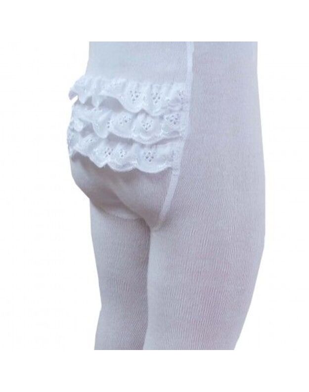 Medvilninės pėdkelnytės puoštos. 62, 68cm